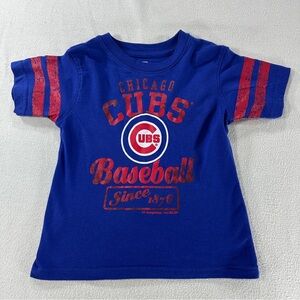 Knights Apparel Chicago Cubs Blue and Red Kids T-Shirt Sz 3T